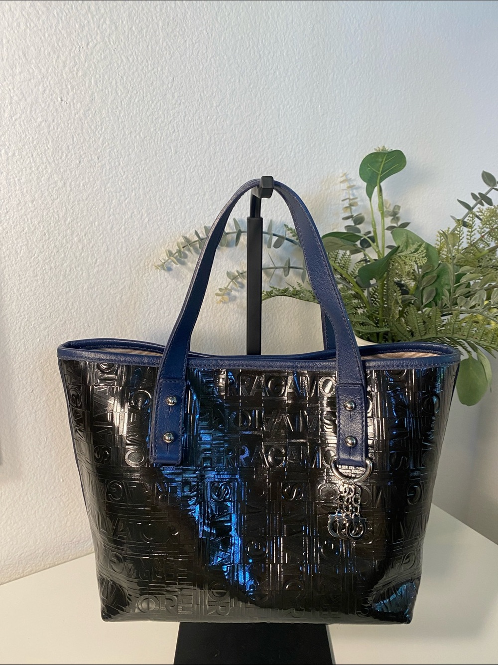 Salvatore Ferragamo Patent Leather XS Tote - Picture 15 of 15